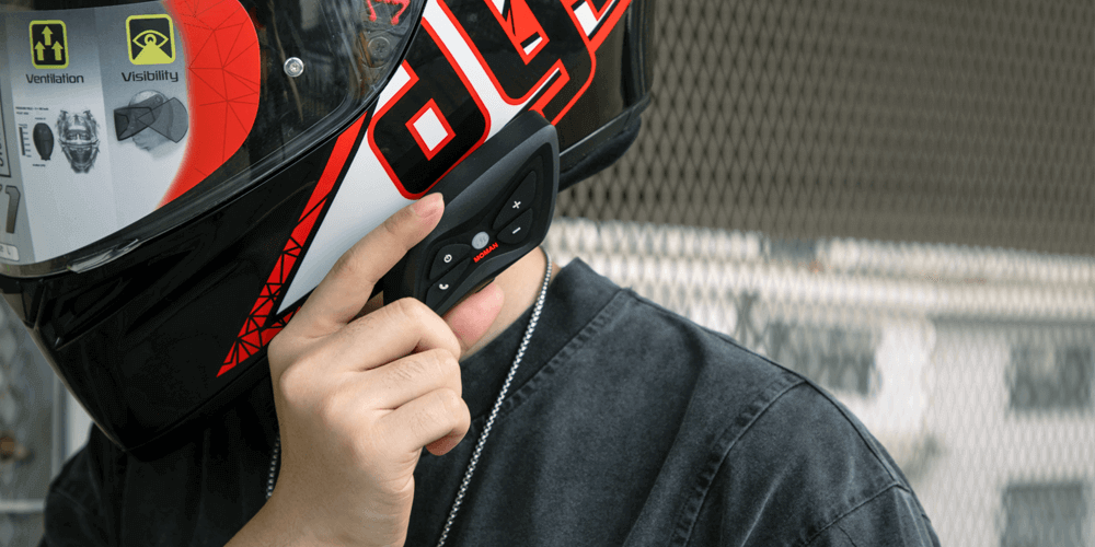 communicator helmet motorcycle GDM DEMON HYPERSONIC Bluetooth Matte Black / Tinted & Clear / Small Your best solution for clear communication on your rides Mountain Lab RideSYNC2 Helmet Communication