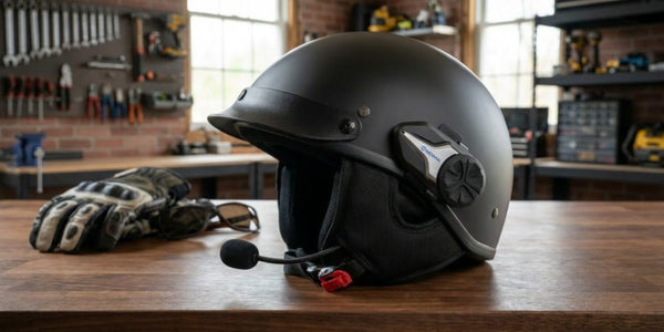 best motorcycle half helmet Classic a low profile Best motorcycle intercom for half