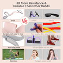 Moman Resistance Band,120lb Full-Body Excercise Band with Handles for Strength Muscle Training