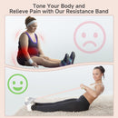 Moman Resistance Band,120lb Full-Body Excercise Band with Handles for Strength Muscle Training