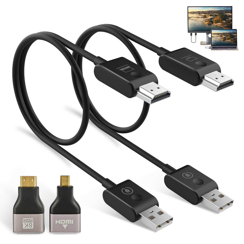 Moman CS6 ワイヤレス 4K HDMI トランスミッターおよびレシーバー (ビデオ投影用)