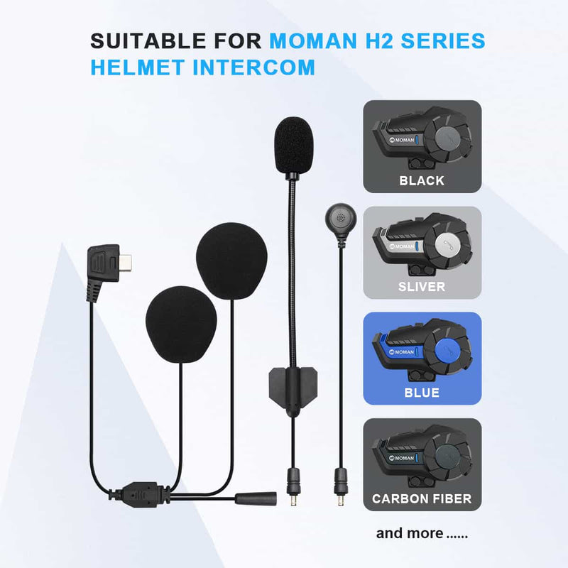 Moman H2 Bluetooth Motorcycle Helmet Speaker Moman H2 Bluetooth Motorcycle Helmet Speaker