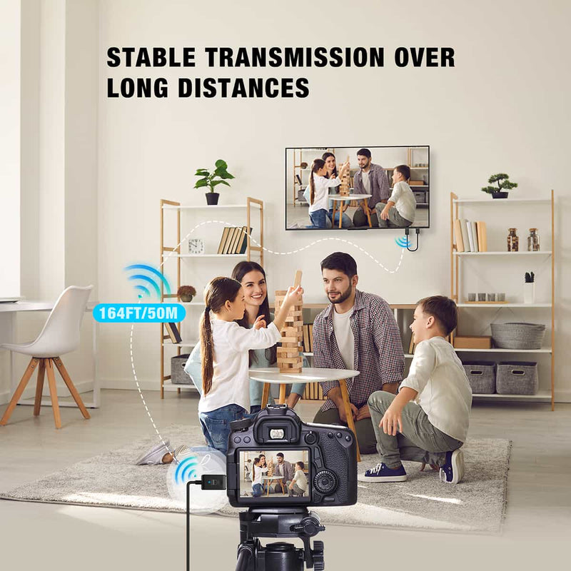 Moman CS6 generates steady transmission over long distances of about 50meters/164feet.