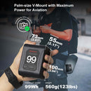 Moman Power 99 comes with a palm-size and light weight of 560g. It can be carried on flights since it is of 99Wh capacity.