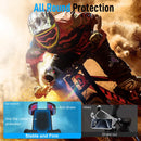 Moman PME1 motorcycle handlebar mount cell phone holder is stable and firm with anti-slip rubber protection.