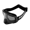 Moman AOG Goggles for Motorcycle Helmets, Bendable TPU Frame, Removable Nose Guard, UV400 Protection, Transparent & Grey Lenses Available
