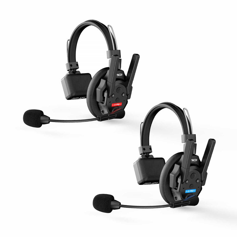 SYNCO Xtalk XPro 2-person option includes a Master headset and a Remote headset.