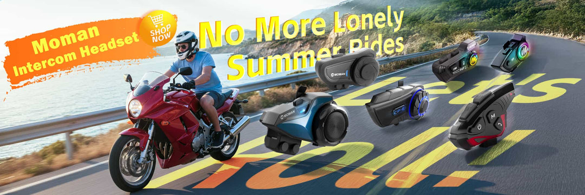Enjoy Summer Rides with Moman Intercom Headset