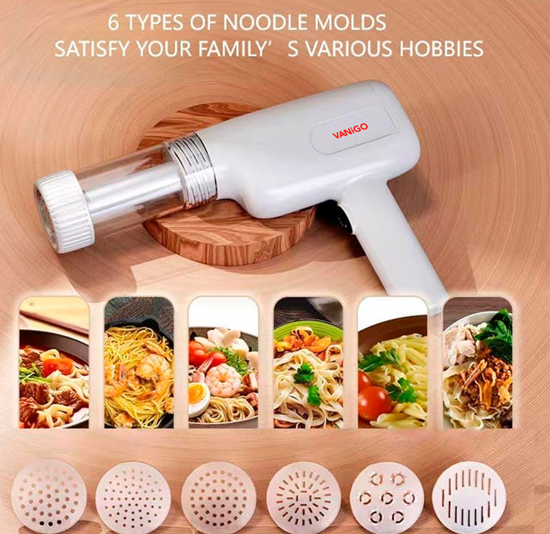 Macchina per Pasta elettrica, pressa per Noodle Automatica per Uso Domestico, Macchina per Pasta Portatile, 3 Forme, palmare Wireless, Batteria Ricaricabile da 1500 mAh, Adatta ai Principianti Macchina per Pasta elettrica, pressa per Noodle Automatica per Uso Domestico, Macchina per Pasta Portatile, 3 Forme, palmare Wireless, Batteria Ricaricabile da 1500 mAh, Adatta ai Principianti