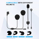 Moman H2 Bluetooth speaker for dirt bike helmet can be mounted inside the full helmet, motocross, uncover, and retro helmet styles.