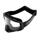 Moman AOG Goggles for Motorcycle Helmets, Bendable TPU Frame, Removable Nose Guard, UV400 Protection, Transparent & Grey Lenses Available