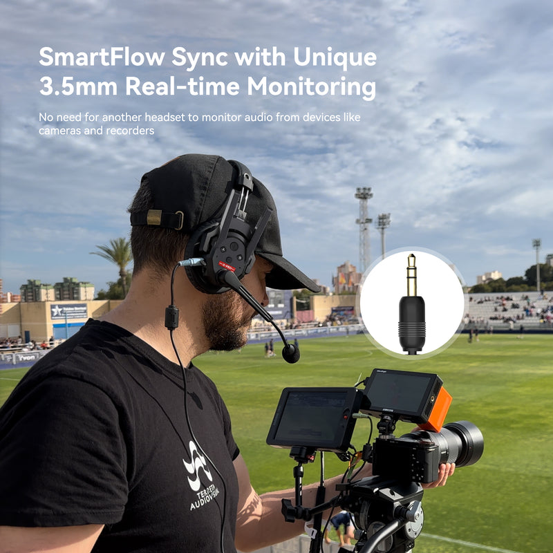 SYNCO Xtalk XPro SmartFlow Sync with Unique 3.5mm Real-time Monitoring