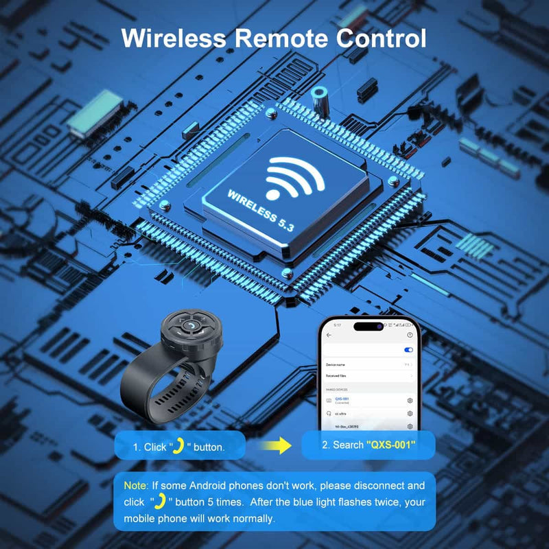 Moman BTC1 uses the wireless Bluetooth 5.3 tech to connect to the mobile phone.