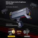 COLBOR CL330 is built of Aluminum alloy and ABS material, which is sturdy, lightweight, and delicate. It weighs only 2.23kg with the reflector on.