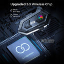 Moman H4R Bluetooth headset uses the upgraded 5.3 wireless chip for higher efficiency, more stable connection, and lower latency.