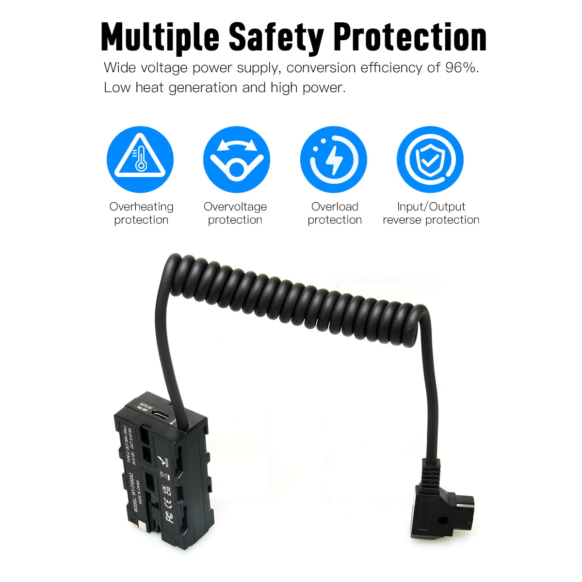 Moman DDB-NPF is a NPF D-Tap adapter designed to have multiple safety protection. 