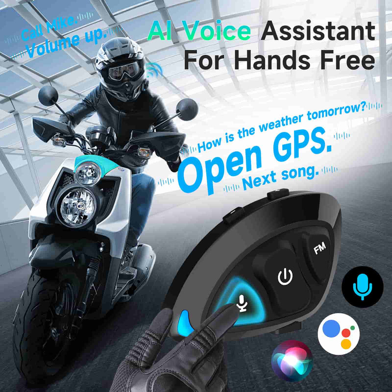 Moman RS-S can work with AI voice assistant to ensure handsfree operation.