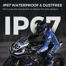 Moman H1 Bluetooth intercom is of high-level waterproof up to IP67 and built with a strong adaptability with kinds of helmets.