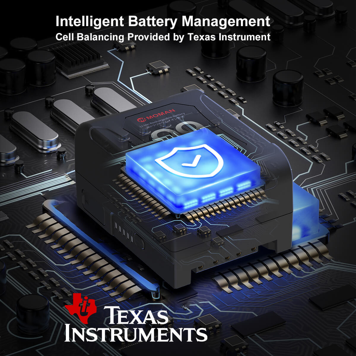Moman Power 99 has an intelligent battery management circuit for battery longevity with an over-heat protection system.