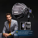 COLBOR VAP1 v mount to NPF adapter and VC50 D-tap to USB-C cable are only compatible with COLBOR CL60/CL100X Serie lights.