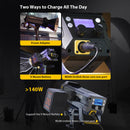 COLBOR CL330 professional lighting equipment for video adopts the REAN Urelink three-core non-port charging methods, and it supports v-mount batteries.