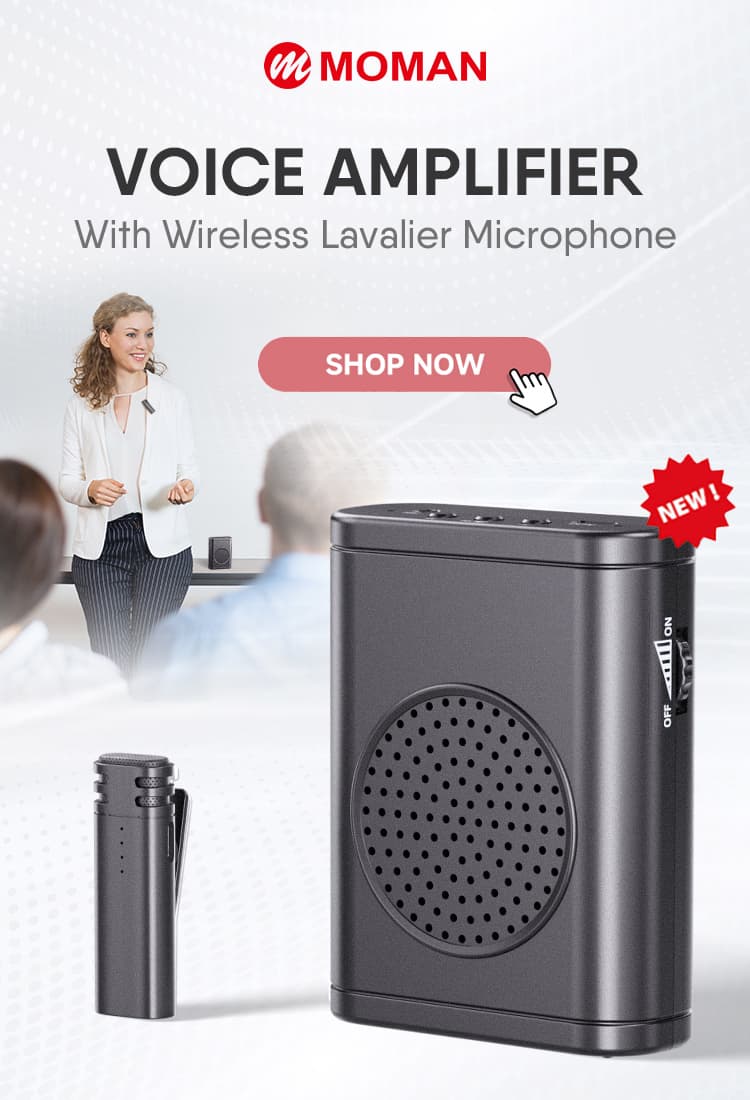 New Arrival--Moman Voice Amplifier with Wireless Mic