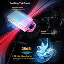 COLBOR CL330 lighting equipment for outdoor video has an intelligent cooling system with a FDB silent bearing fan less than 28dB.