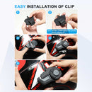 The package includes back clips, velcro clips and screw driver for Moman H2 Bluetooth intercom's easy mounting.