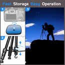 Moman Max80 only needs two simple stepS to set up. First is to mount your camera on the quick release plate. Second is to adjust the legs and fix it.