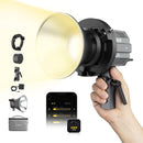 COLBOR CL60 Best Lighting Setup for Studio Photography, 65W Output, Bi Color Temp, 10 Light Matrix, DC & Battery Power Supply