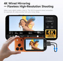 Moman XView M4 AI Wireless Video Monitor for Phone, AI Gesture Control Selfie, iPhone Rear Camera View