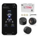 Moman M2 Motorcycle Tyre Pressure Monitor, Wireless TPMS with App Alerts, Instant Voice Warnings, Quick Setup & Rugged Design
