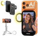 Moman XView M4 AI Wireless Video Monitor for Phone, AI Gesture Control Selfie, iPhone Rear Camera View
