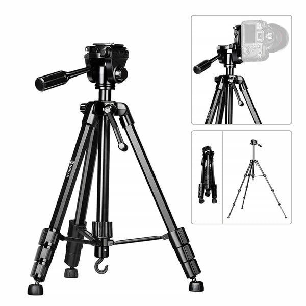 Moman Max80 heavy duty camera tripod can hold camera rigs up to 15Kg/33Lbs. It is ideal for video shooting, field photography, etc.