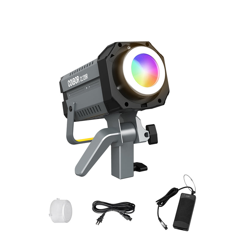 Luce video RGB COLBOR CL120R, uscita 120 W (2700-6500 K CRI96+) per studio e fotografia