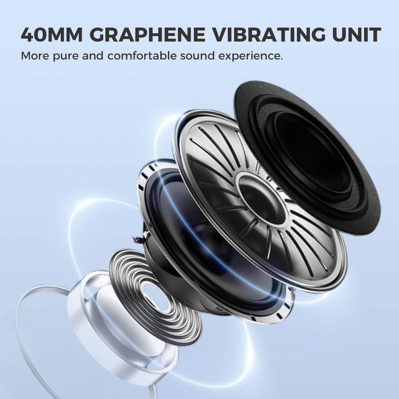 Moman H4 Plus intercom headset for half helmet has a 40mm Graphene vibrating unit for more pure and comfortable sound experience.