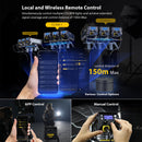 COLBOR CL330 can be controlled manually and it supports app control as well. The wireless remote distance can be up to 150 meters.