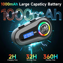 Moman H4M Bluetooth headset with screen is built with a 1000mAh battery for 32-hour working and 360-hour standby.