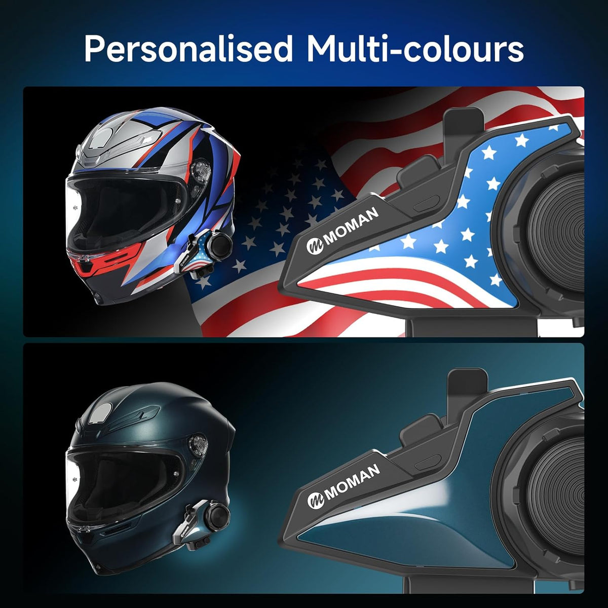 Moman H2 Bluetooth バイクヘルメットスピーカー | Moman