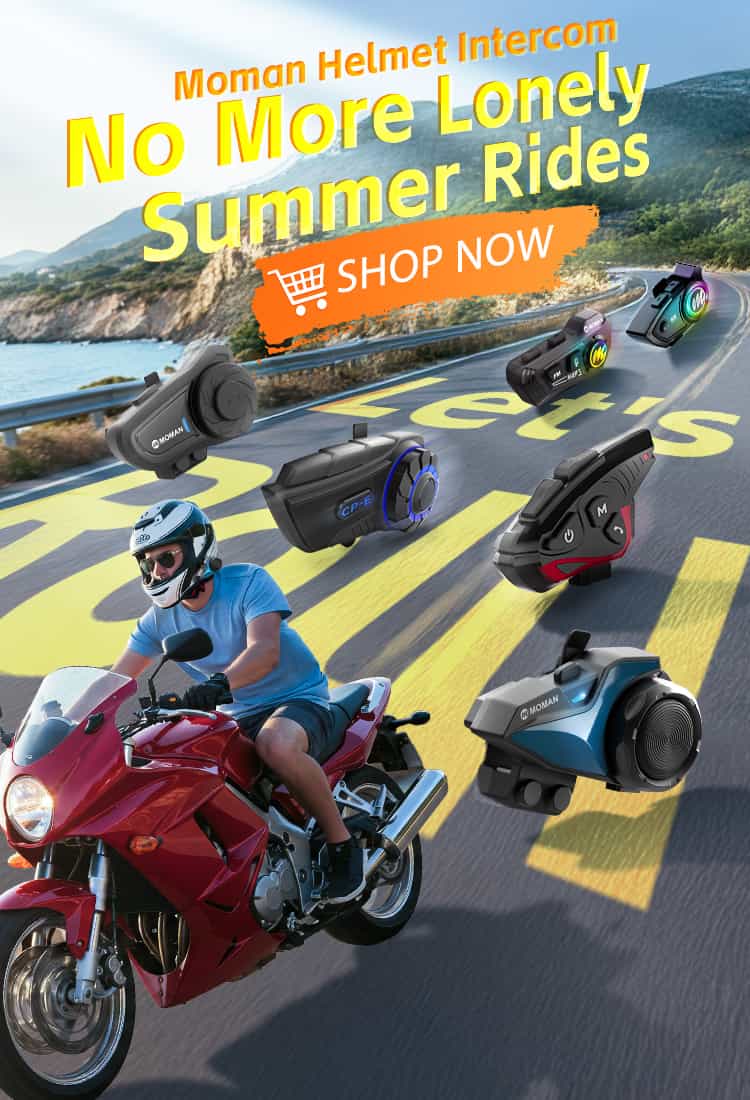Enjoy Summer Rides with Moman Intercom Headset