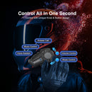 Users can control the Moman H2 Pro voice activated motorcycle intercom in one second. It also supports the knob operation to control music, volume, and so on. 