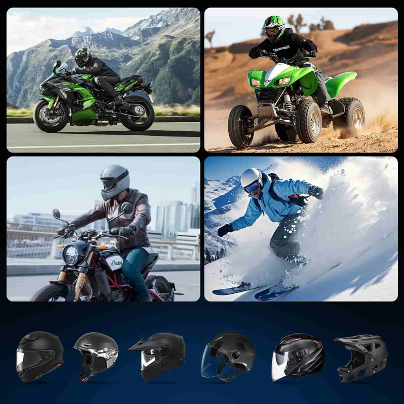 Moman RS-S is compatible with various types of helmets.