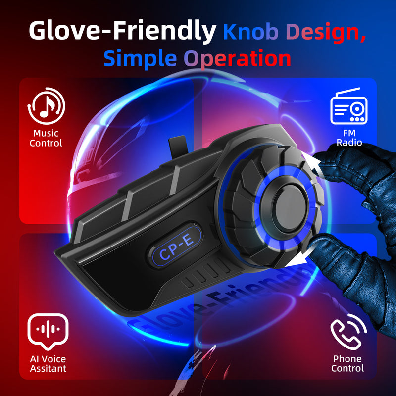 Moman CP-E has a glove-friendly knob design for simple operation.