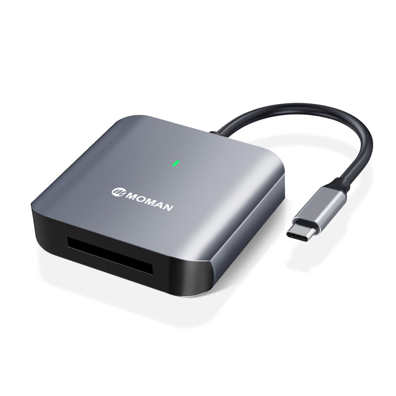 Lettore di schede CFexpress Moman C1B, adattatore di trasferimento dati ad alta velocità USB 3.1 Gen 2 per Windows