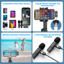 Moman CP1X wireless Lav mic is widely comaptible with diversed devices, such as smartphones and pads. Its receiver has a Type-C charging port.