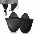 Moman HEB half helmet ear speaker pockets attached to a half helmet.