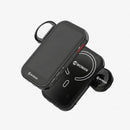 MOMAN XView M4 AI wireless video monitor for phone with a magnetic MagSafe ring mount and magnetic fill light.