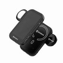 MOMAN XView M4 AI wireless video monitor for phone with a magnetic MagSafe ring mount and magnetic fill light.