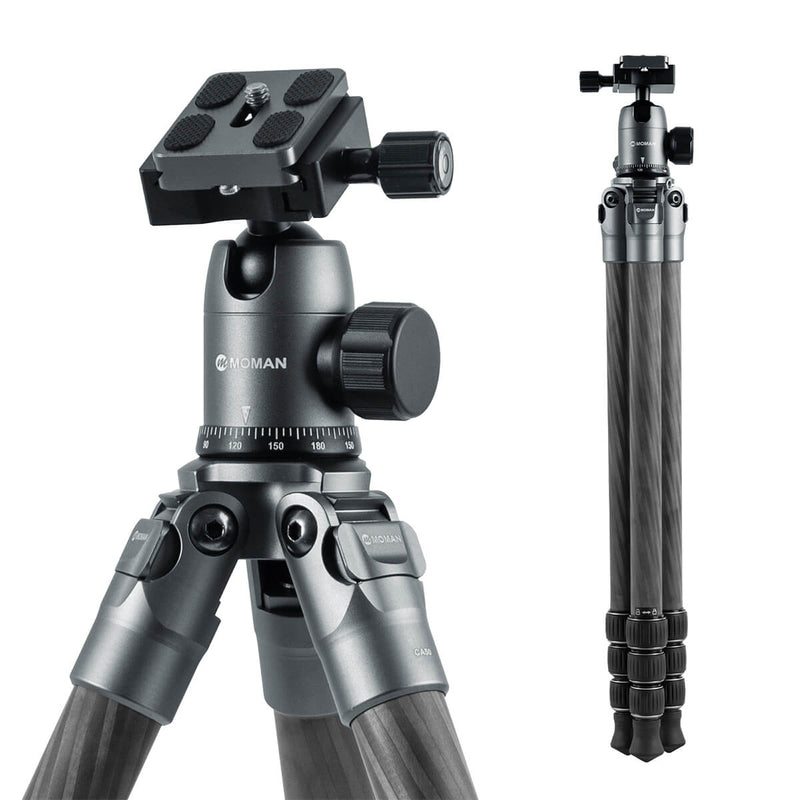 Moman CA50 Tripod for Travel Photography with Ball Head Mount, 10kg Payload