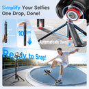 Moman TT07 auto tracking tripod for iPhone and Android automatically opens after dropping from 10cm above.